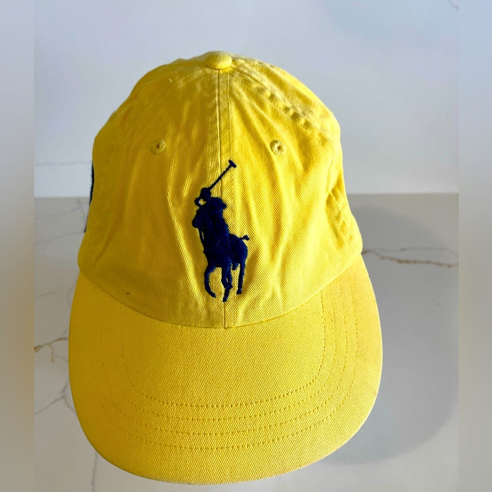 Ralph Lauren polo big pony hat graphic snowbeach USA bear p-wing vintage